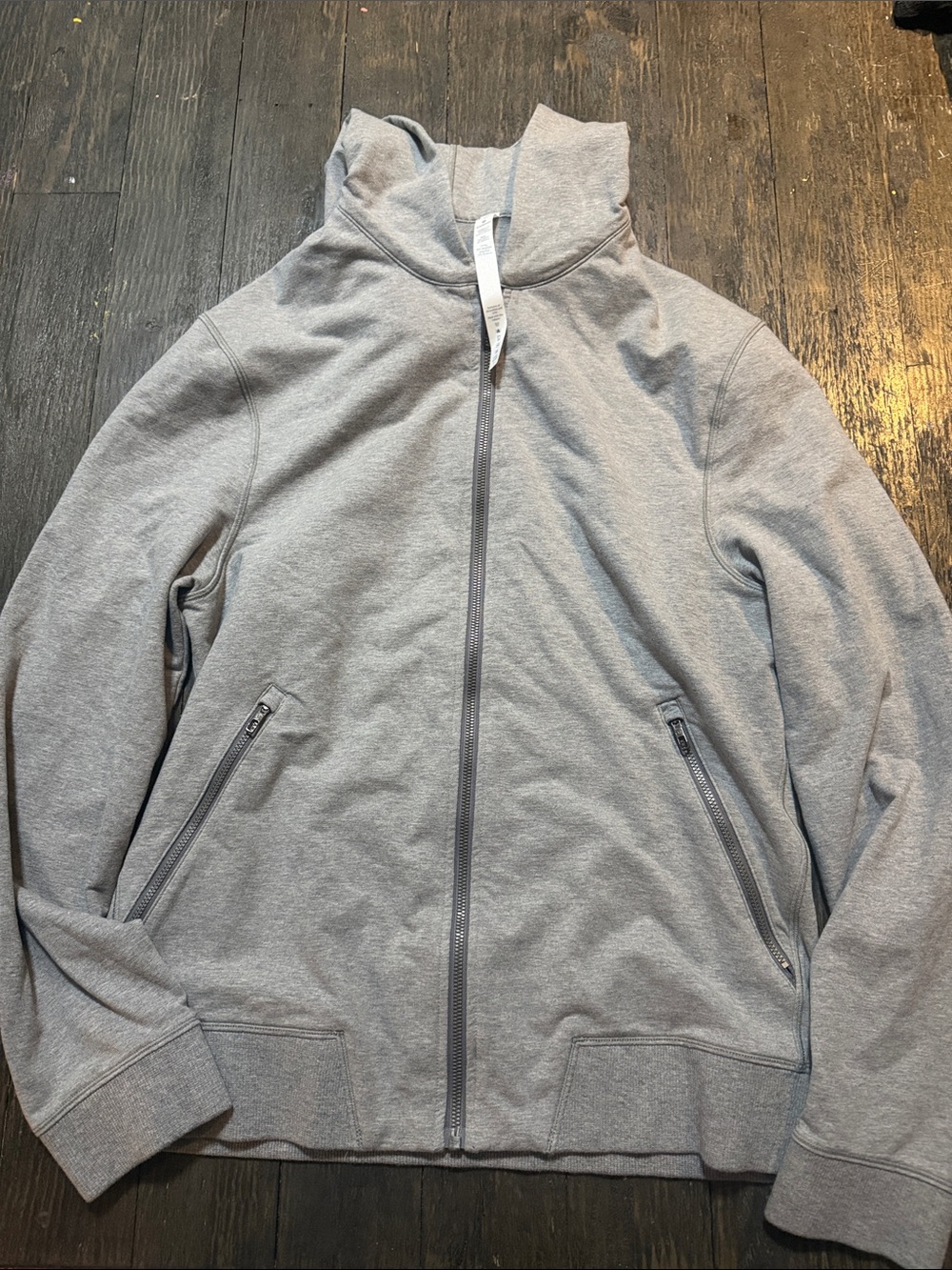lululemon athletica Men's Light Gray Full-Zip Jacket